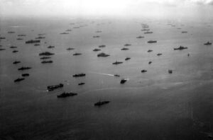 US Navy fleet in the Pacific, 1945